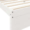 vidaXL Bookcase Bed without Mattress White 90x190 cm Solid Wood Pine