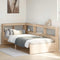 vidaXL Bookcase Bed without Mattress 75x190 cm Solid Wood Pine