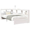 vidaXL Bookcase Bed without Mattress White 75x190 cm Solid Wood Pine