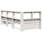 vidaXL Bookcase Bed without Mattress White 75x190 cm Solid Wood Pine