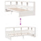 vidaXL Bookcase Bed without Mattress White 75x190 cm Solid Wood Pine