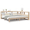 vidaXL Bookcase Bed without Mattress 200x200 cm Solid Wood Pine