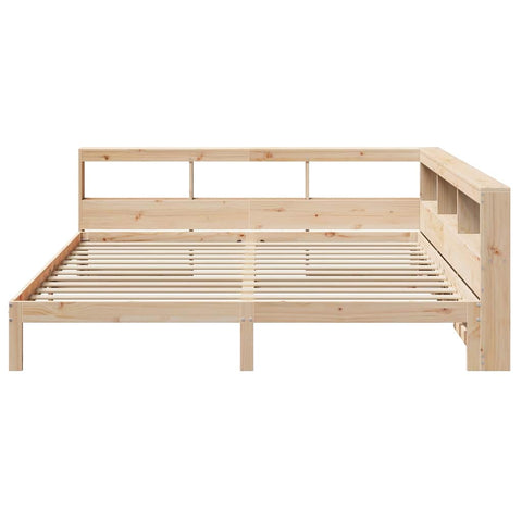 vidaXL Bookcase Bed without Mattress 200x200 cm Solid Wood Pine