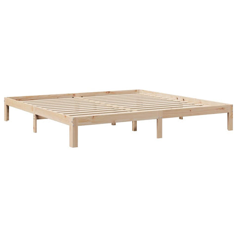 vidaXL Bookcase Bed without Mattress 200x200 cm Solid Wood Pine
