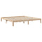 vidaXL Bookcase Bed without Mattress 200x200 cm Solid Wood Pine