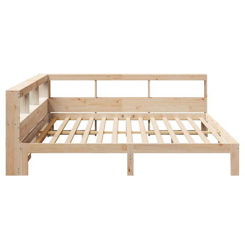 vidaXL Bookcase Bed without Mattress 200x200 cm Solid Wood Pine
