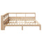 vidaXL Bookcase Bed without Mattress 200x200 cm Solid Wood Pine