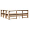 vidaXL Bookcase Bed without Mattress 200x200 cm Solid Wood Pine