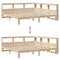vidaXL Bookcase Bed without Mattress 200x200 cm Solid Wood Pine