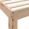 vidaXL Bookcase Bed without Mattress 200x200 cm Solid Wood Pine