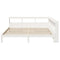 vidaXL Bookcase Bed without Mattress White 200x200 cm Solid Wood Pine