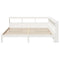 vidaXL Bookcase Bed without Mattress White 180x200 cm Super King Solid Wood Pine