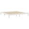 vidaXL Bookcase Bed without Mattress White 180x200 cm Super King Solid Wood Pine