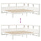 vidaXL Bookcase Bed without Mattress White 180x200 cm Super King Solid Wood Pine