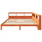 vidaXL Bookcase Bed without Mattress Wax Brown 180x200 cm Solid Wood Pine