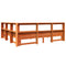 vidaXL Bookcase Bed without Mattress Wax Brown 180x200 cm Solid Wood Pine