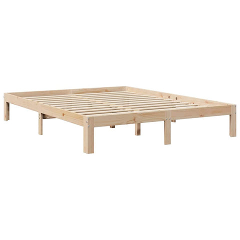 vidaXL Bookcase Bed without Mattress 160x200 cm Solid Wood Pine