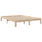 vidaXL Bookcase Bed without Mattress 160x200 cm Solid Wood Pine