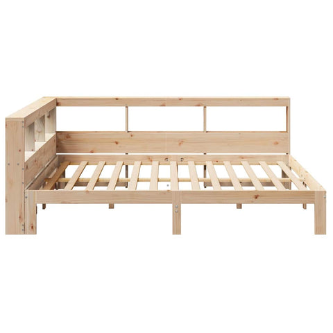 vidaXL Bookcase Bed without Mattress 160x200 cm Solid Wood Pine