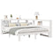 vidaXL Bookcase Bed without Mattress White 150x200 cm King Size Solid Wood Pine