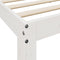 vidaXL Bookcase Bed without Mattress White 150x200 cm King Size Solid Wood Pine