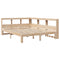 vidaXL Bookcase Bed without Mattress 140x200 cm Solid Wood Pine