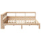vidaXL Bookcase Bed without Mattress 140x200 cm Solid Wood Pine