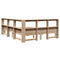 vidaXL Bookcase Bed without Mattress 140x200 cm Solid Wood Pine