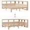 vidaXL Bookcase Bed without Mattress 140x200 cm Solid Wood Pine