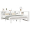 vidaXL Bookcase Bed without Mattress White 140x200 cm Solid Wood Pine