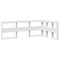 vidaXL Bookcase Bed without Mattress White 140x200 cm Solid Wood Pine