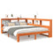 vidaXL Bookcase Bed without Mattress Wax Brown 140x200 cm Solid Wood Pine