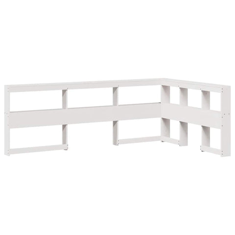 vidaXL Bookcase Bed without Mattress White 120x200 cm Solid Wood Pine