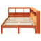 vidaXL Bookcase Bed without Mattress Wax Brown 120x200 cm Solid Wood Pine