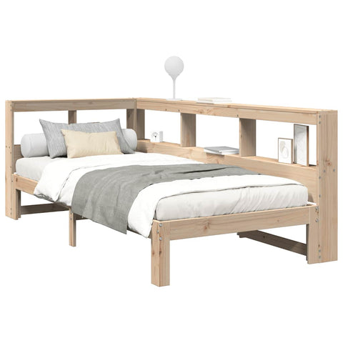 vidaXL Bookcase Bed without Mattress 100x200 cm Solid Wood Pine