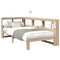 vidaXL Bookcase Bed without Mattress 100x200 cm Solid Wood Pine