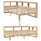 vidaXL Bookcase Bed without Mattress 100x200 cm Solid Wood Pine
