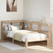 vidaXL Bookcase Bed without Mattress 100x200 cm Solid Wood Pine