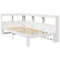 vidaXL Bookcase Bed without Mattress White 100x200 cm Solid Wood Pine