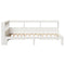 vidaXL Bookcase Bed without Mattress White 100x200 cm Solid Wood Pine