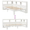 vidaXL Bookcase Bed without Mattress White 100x200 cm Solid Wood Pine