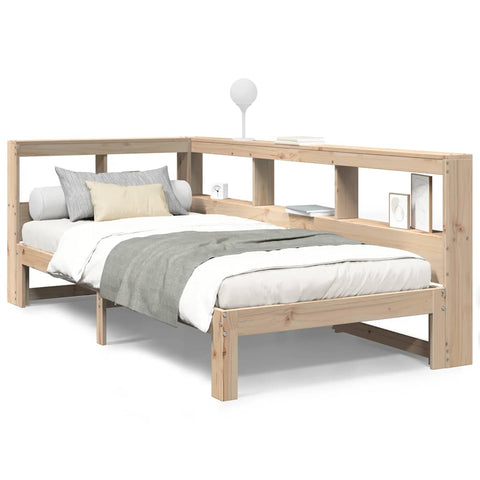 vidaXL Bookcase Bed without Mattress 90x200 cm Solid Wood Pine
