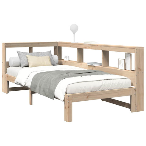 vidaXL Bookcase Bed without Mattress 90x200 cm Solid Wood Pine