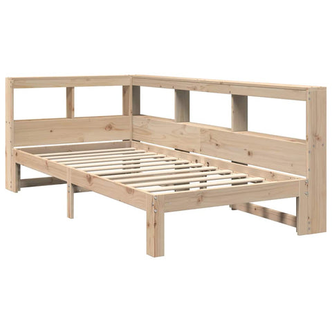 vidaXL Bookcase Bed without Mattress 90x200 cm Solid Wood Pine