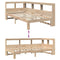 vidaXL Bookcase Bed without Mattress 90x200 cm Solid Wood Pine