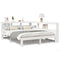 vidaXL Bookcase Bed without Mattress White 140x190 cm Solid Wood Pine