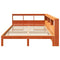 vidaXL Bookcase Bed without Mattress Wax Brown 140x190 cm Solid Wood Pine