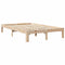 vidaXL Bookcase Bed without Mattress 135x190 cm Double Solid Wood Pine