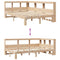 vidaXL Bookcase Bed without Mattress 135x190 cm Double Solid Wood Pine
