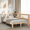 vidaXL Bookcase Bed without Mattress 135x190 cm Double Solid Wood Pine